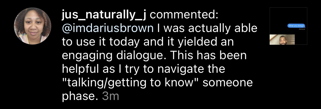 Engaging dialogue
